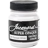 Jacquard Products Textile Color Fabric Paint 2.25-Ounce, Super Opaque White