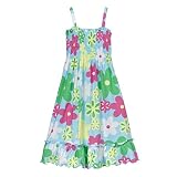 Girls' Circo� Smocked Dress - Aqua Whistle Print