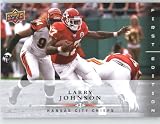 Larry Johnson / Kansas City Chiefs / 2008 Upper Deck First Edition Football Card # 75 / NFL Football Trading Card in Screwdown!