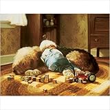 IMAGE OF My Guardian Boy and Dog Wall Art Picture Type: Creative Canvas Wrap