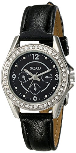 XOXO Women's XO3404 Analog Display Analog Quartz Black Watch