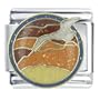 Sunset With Bird Animal Italian Charms Bracelet Link