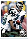 2011 Topps Football Card # 42 Philadelphia Eagles Team Card - Philadelphia Eagles (Michael Vick / LeSean McCoy) NFL Trading Card in a Protective Case!
