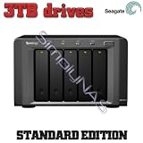 Synology DS1512+ 15TB (5 x 3TB) Integrated with Seagate Barracuda Standard Edition