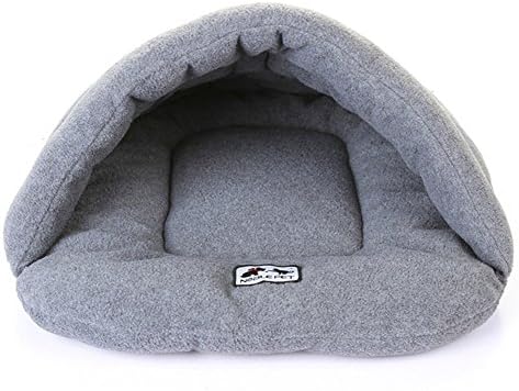 Zonepets Small / Medium / Large Dog Cat Bed House Mat Cushion Pet Cave Sleeping Bags (S: 2-7lb, Grey)