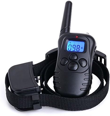 Pet Warehouse Dog Training Collar and Remote with display.Rechargeable and Rainproof 330 yd Remote Dog Training Shock Collar with Beep and Vibration