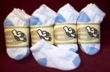 12 Pair Pack Athletic Cotton Ankle Socks White 4-6 - 1303