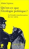 Qu est ce que l écologie politique