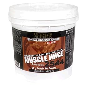 Ultimate Nutrition Muscle Juice 2544 Weight Gain Drink Mix, Chocolate, 167.5-Ounce Tub