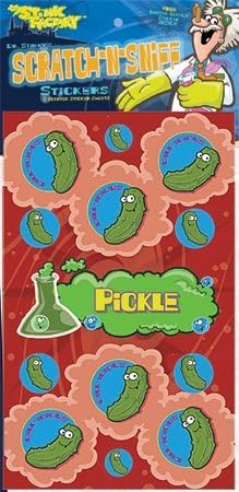 The Stink Facotry 41028 Scratch-N-Sniff Stickers-Pickle, Pack of 10