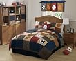Classic Sports Full/Queen Quilt and 2 Pillow Shams by Pem America Classic Sports Full/Queen Quilt and 2 Pillow Shams by Pem America
