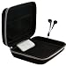 HTC Flyer Hard Cube Carrying Case in Black with Gray Trim + Compatible Black Headphones