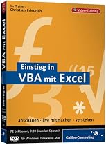 Einstieg in VBA mit Excel. Das Video-Training auf DVD