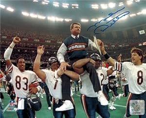 Mike Ditka Autographed/Hand Signed Bears Super Bowl Carried Off Field 8x10 Photo