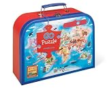 kids and infants educational toys item: World Map Floor Puzzle, 50 Pieces