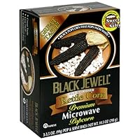 Black Jewell Premium Microwave Popcorn, Kettle Corn, 10.5-Ounce Boxes (Pack of 6)