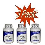 Gout Well (100 Capsules) Concentrated Herbal Extract - Dietary Supplement 3 Pack