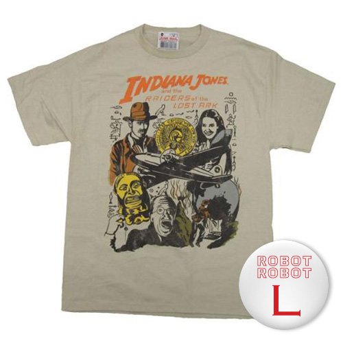 インディ・ジョーンズ イラストTee/Indiana Jones Raiders T-Shirt 映画Tシャツ L【並行輸入】 