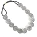 Fashionwu Lady Silver Hook Flower Wafer Stretchy Hair Band Headband by jkh