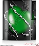 Sony PS3 Skin Barbwire Heart Green