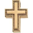 14K Yellow Gold Cross Pendant - 21.00x16.25mm