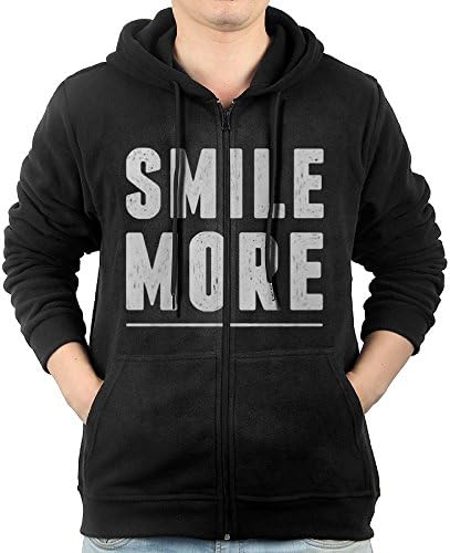 AASD Men's Smile More Full-Zip Fleece Hoodie M