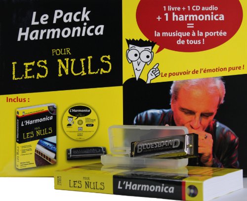 Pack harmonica pour les nuls : Un livre, Un CD audio et un harmonica
