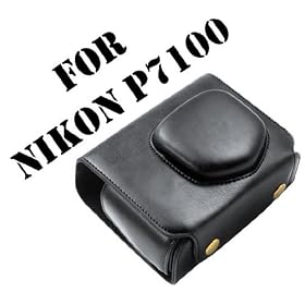 MegaGear Ever Ready Protective Black Leather Camera Case, Bag for Nikon Coolpix P 7100 P7100