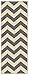 Custom Size Grey Chevron Zig Zag Rubber Backed Non-Slip Hallway Stair Runner Rug Carpet 22 inch Wide Choose Your Length 22in X 6ft