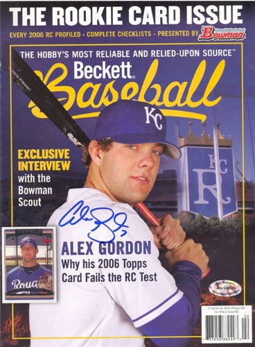 Alex Gordon Beckett Magazine Cover Autographed/Hand Signed