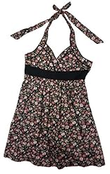 Cotton Halter Floral Print  Dress