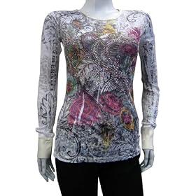 JC Eternity Ladies Long-sleeve Burnout Style Top