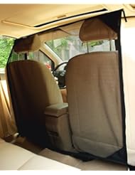 Pet Products: Krunco Vehicle Pet Net Barrier - Large Block Area & Metal Poles At the Top Against Pet Pushes - Krunco Products LLC
