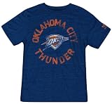 Oklahoma City Thunder Navy adidas Originals Navigating The Logo Tri-Blend T-Shirt