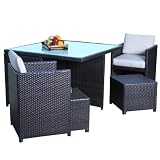 Beaumont Wicker Outdoor Dining Set (Set of 9)