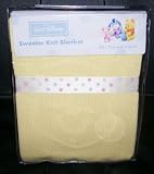 Yellow Sweater Knit Walt Disney Baby Pooh and Friends Infant or Toddler Blanket