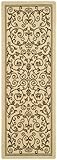 IMAGE OF Safavieh Courtyard Collection CY2098-3001 Natural and Brown Indoor/Outdoor Area Runner Rug, 2-Feet 4-Inch by 9-Feet 11-Inch