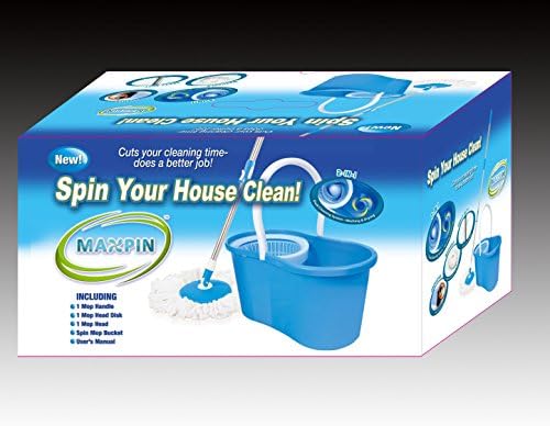 Maxpin Dual Function Bucket with Wring Basket Spin Mop
