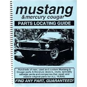 FORD MUSTANG & MERCURY COUGAR – Old Parts Locating Guide Book [eb7413N]