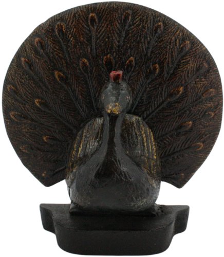 HomArt Cast Iron Decorative Peacock Doorstop, Natural On Sale