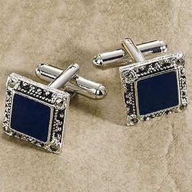 Antiqued Square Cufflinks