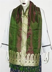 Ladies Scarves Premium Silk India Clothes 22 x 72 inches (nsrfp093)