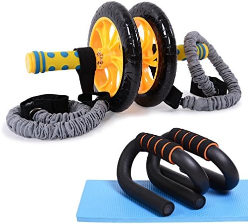 Extra Large Ab Wheel Pro Set With Free Pushup Bars And Free Resistance Bands