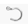 NICKEL FREE White gold with Genuine Cut Diamond nose ring