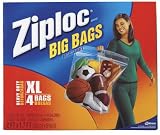 Ziploc 4 Pack XL Heavy Duty Big Bag 65644