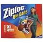 Ziploc 4 Pack XL Heavy Duty Big Bag 65644