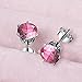 R-timer Jewelry Crystal Stud Earrings for Women Swarovski Elements (Tourmaline)
