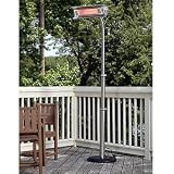 electric patio heat lamps:Mojave Sun 1500 Watt Infrared Pole Mount Patio Heater