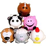 Fun Express Farm Animal Relaxable Balls (1 Dozen)