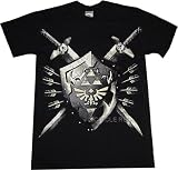 The Legend of Zelda: Zelda Shield Crest Black T Shirt.